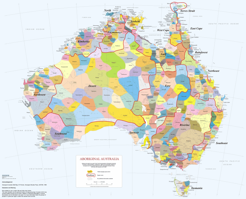 Map of Aboriginal Australia