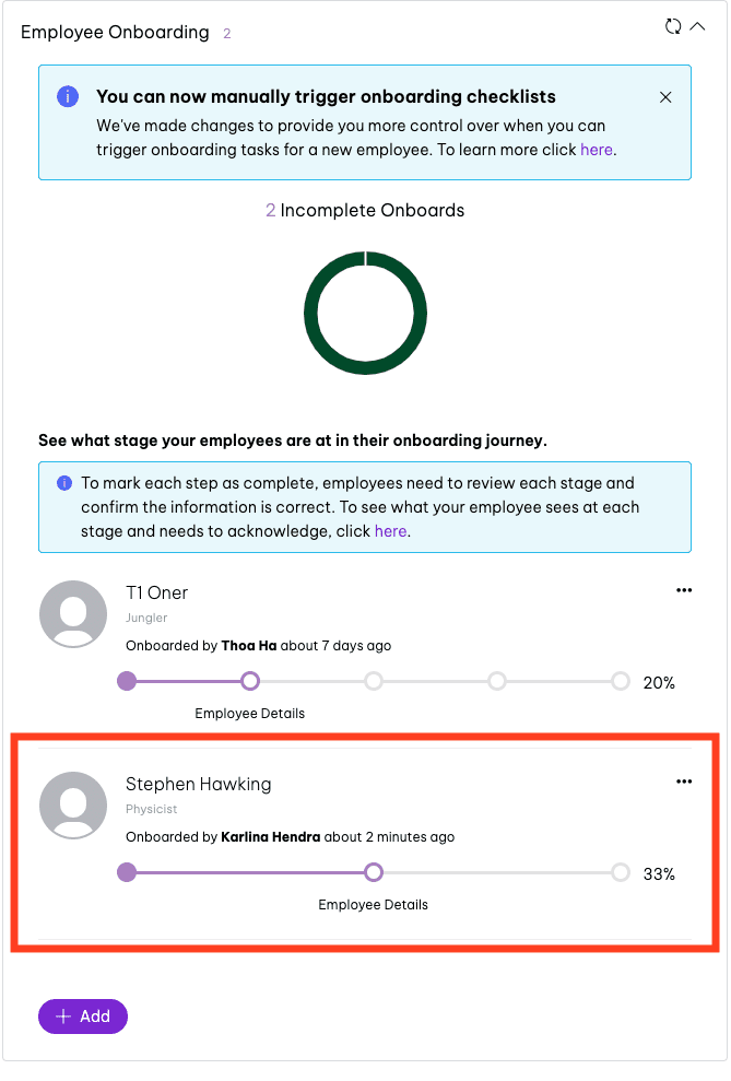 Employee onboarding GT -Product Update July 2022