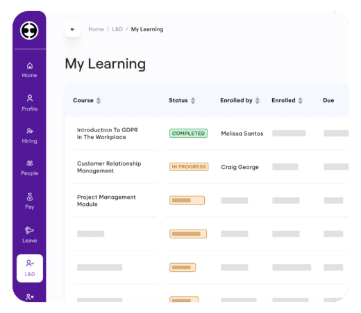 Learning and Development